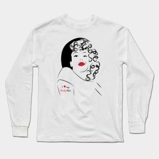 I love my curls - Curly girl Long Sleeve T-Shirt